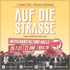 Read more about the article Auf die Straße gegen den Naziaufmarsch in Weimar!
