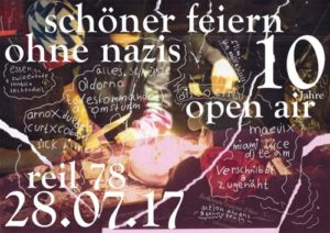 Read more about the article 10 jahre Schöner feiern ohne nazis – Open Air